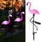 2pcs Solar Flamingo Light Waterproof Outdoor Solar Pathway Led Light for Garden Lawn